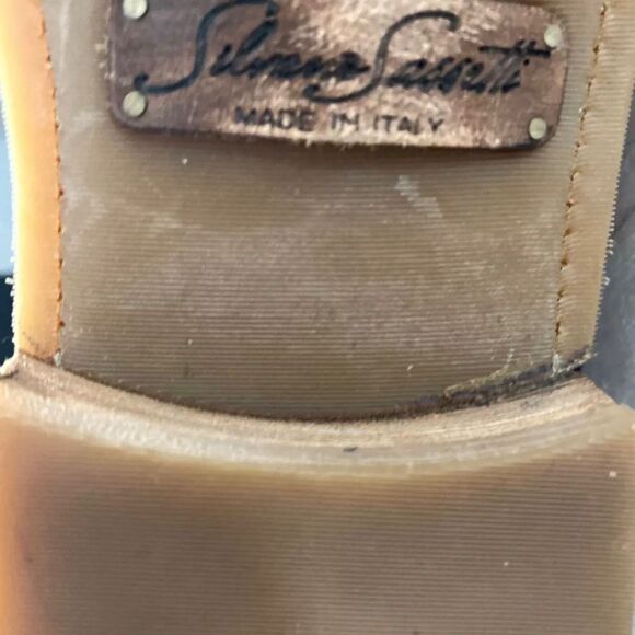 Silvano Sassetti Italian Suede Ankle Boots Mens 11 Brown EUC Handmade Luxury - Picture 5 of 7